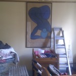 Before we took the paintings down